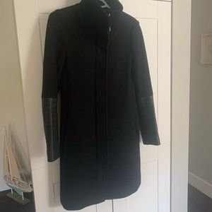 Club Monaco lamb’s leather and Italian wool coat